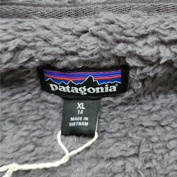 NWT Patagonia Kids Los Gatos Fleece Hoody Jacket: Forge Grey - Picture 2 of 8